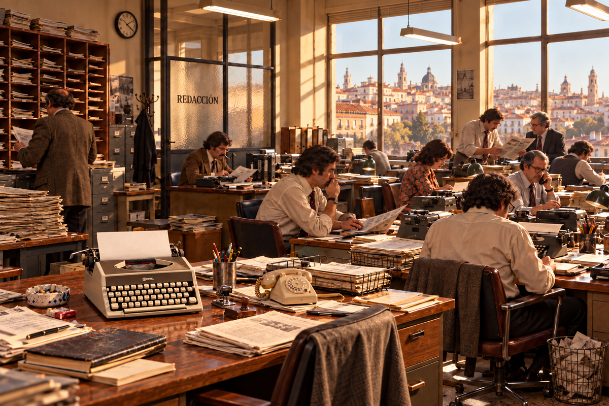 Antes de las pantallas: máquinas de escribir, redacciones y decoración vintage