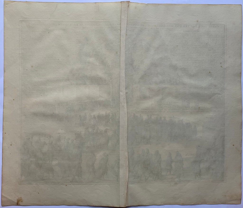 Engraving of the Scottish Parliament - Atlas Historique by Abraham Châtelain. 1708