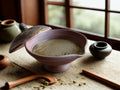 Red glazed ceramic gaiwan by Radenko Adnadj