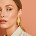 Pendientes Naroa en Oro 18K – Diseño Orgánico Artesanal Hecho en España