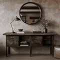 Escritorio Industrial Vintage en Madera y Metal
