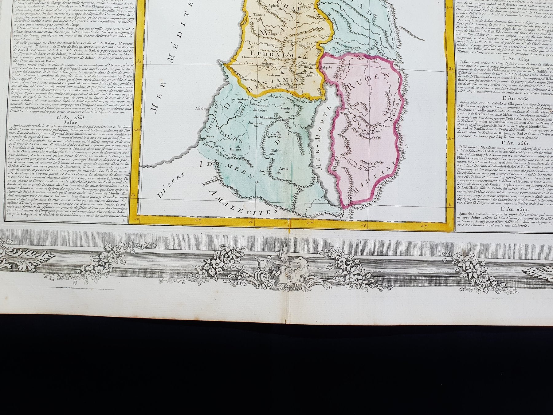 Lote de Mapas Geográficos: Tierra de Canaán, 1761