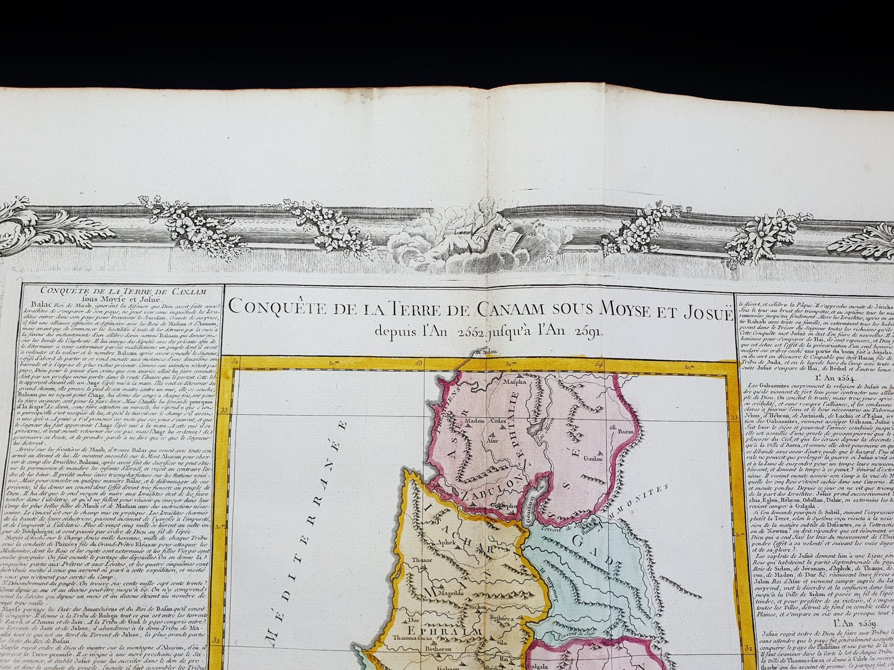 Lote de Mapas Geográficos: Tierra de Canaán, 1761