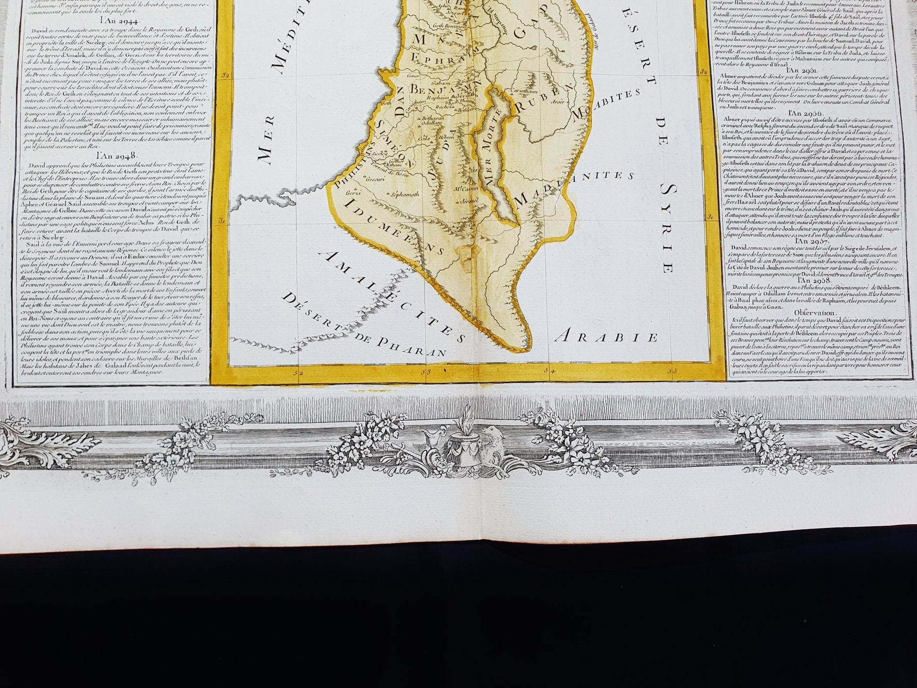 Lote de Mapas Geográficos: Tierra de Canaán, 1761