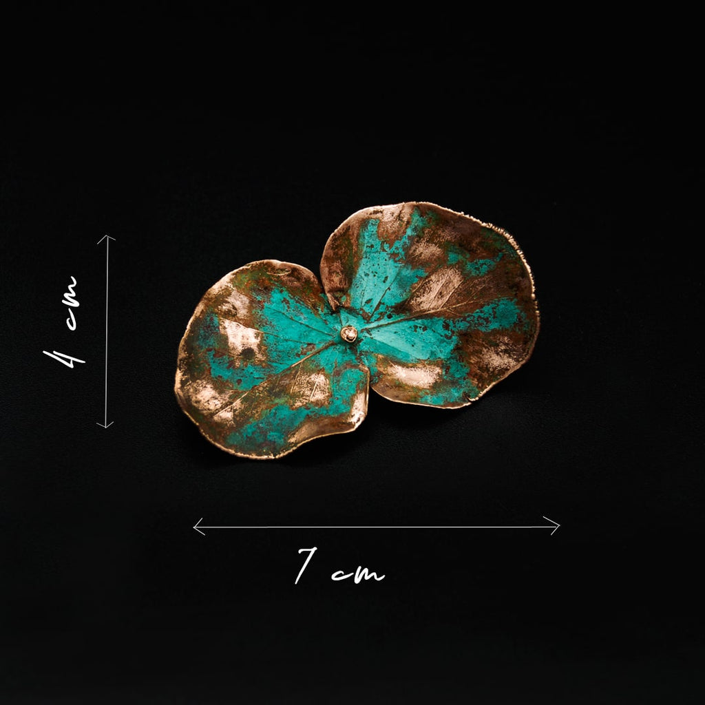 Anna Canal's Eucalyptus Copper Brooch
