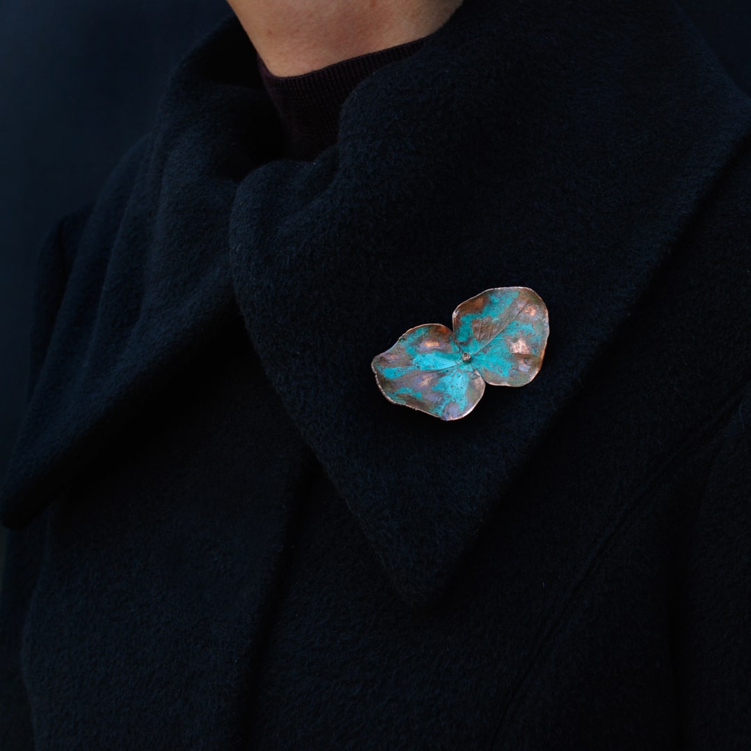 Broche de Cobre Eucalyptus de Anna Canal