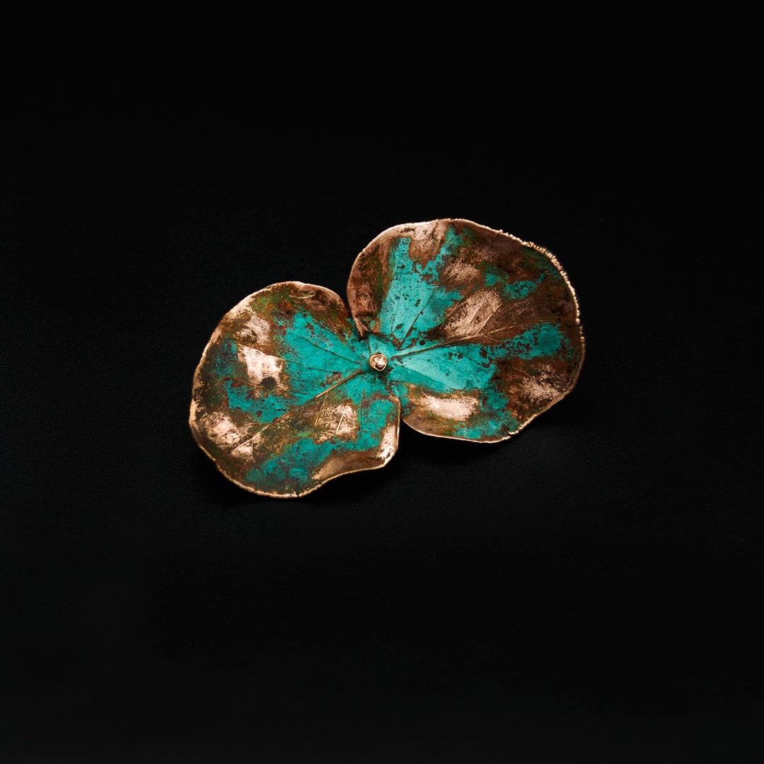 Broche de Cobre Eucalyptus de Anna Canal