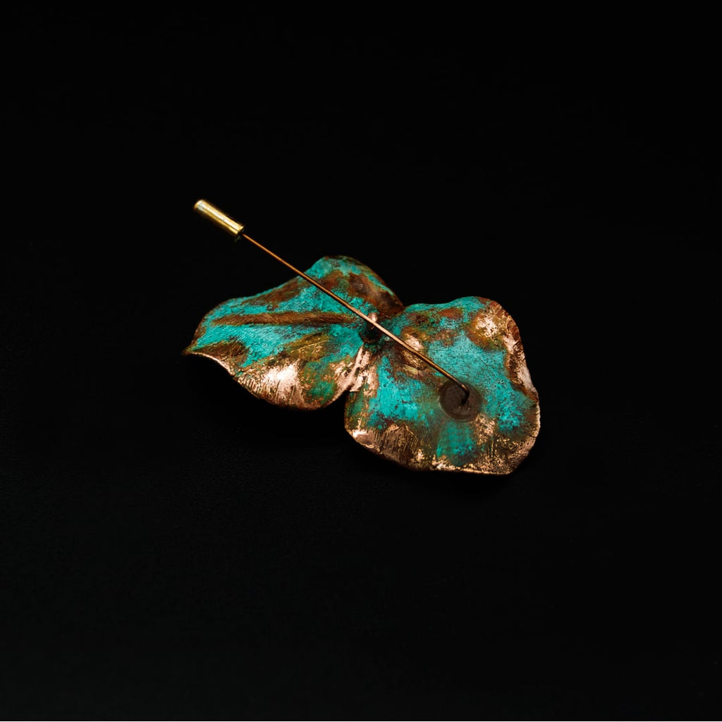 Anna Canal's Eucalyptus Copper Brooch