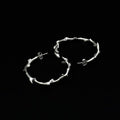 Anna Canal Almond Silver Earrings