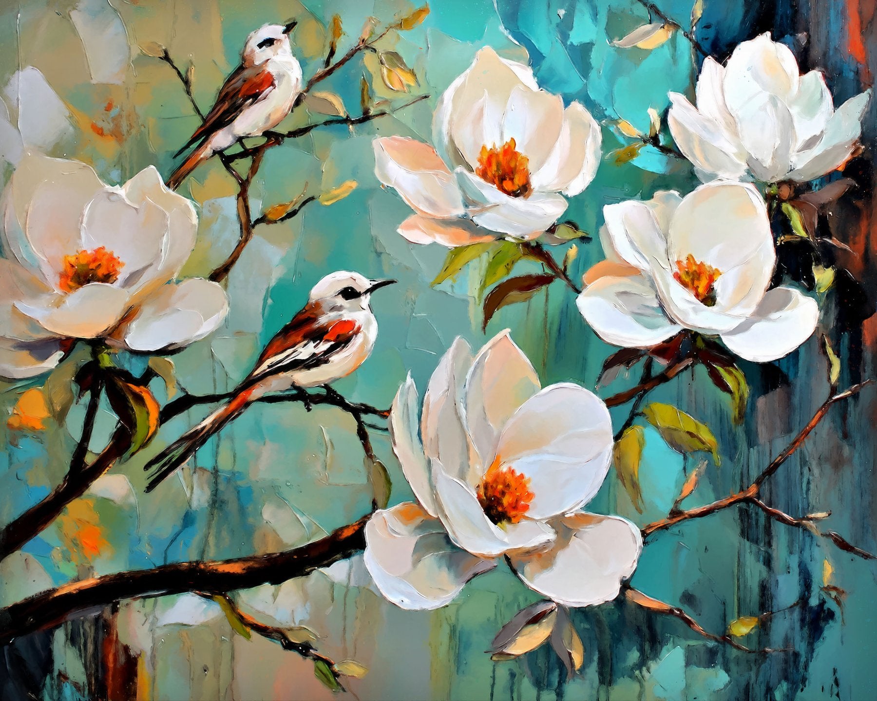 "Birds on a Magnolia Tree", de Michael Mey
