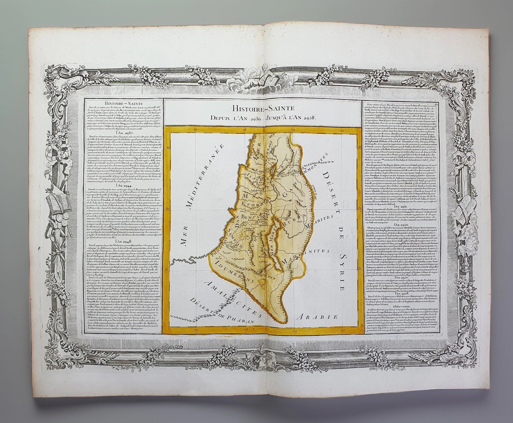 Lote de Mapas Geográficos: Tierra de Canaán, 1761