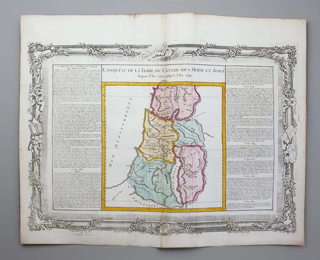 Lote de Mapas Geográficos: Tierra de Canaán, 1761