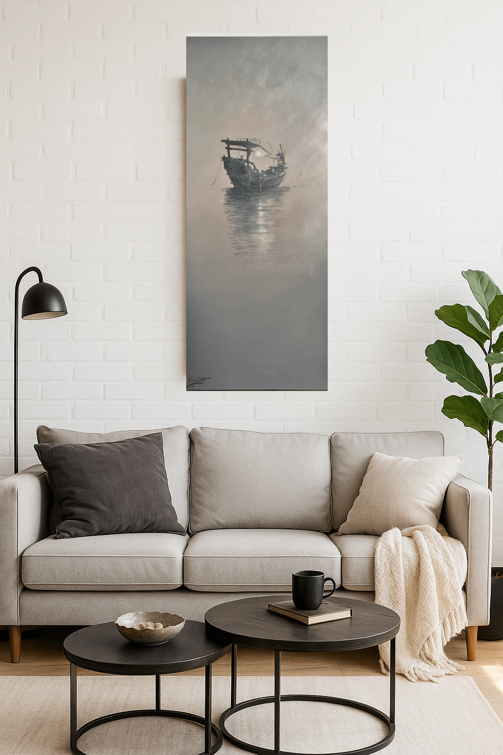 Boat XX – Pintura original de Juan José Vicente
