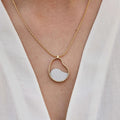 Atlas Necklace Gold & Cement by Ana Martínez and David de Felipe