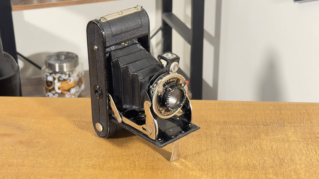 Cámara Antigua Luminor Manufrance c.1930 Funcionando | Cámara Francesa de Fuelle 6x9 Medio Formato 120