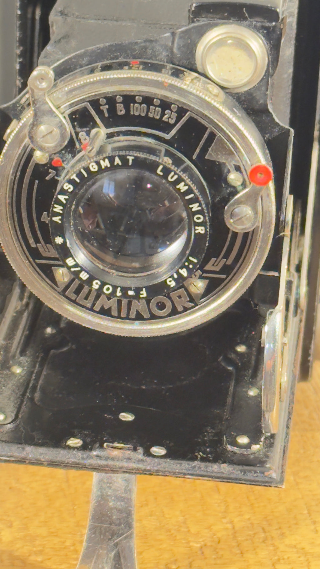 Cámara Antigua Luminor Manufrance c.1930 Funcionando | Cámara Francesa de Fuelle 6x9 Medio Formato 120