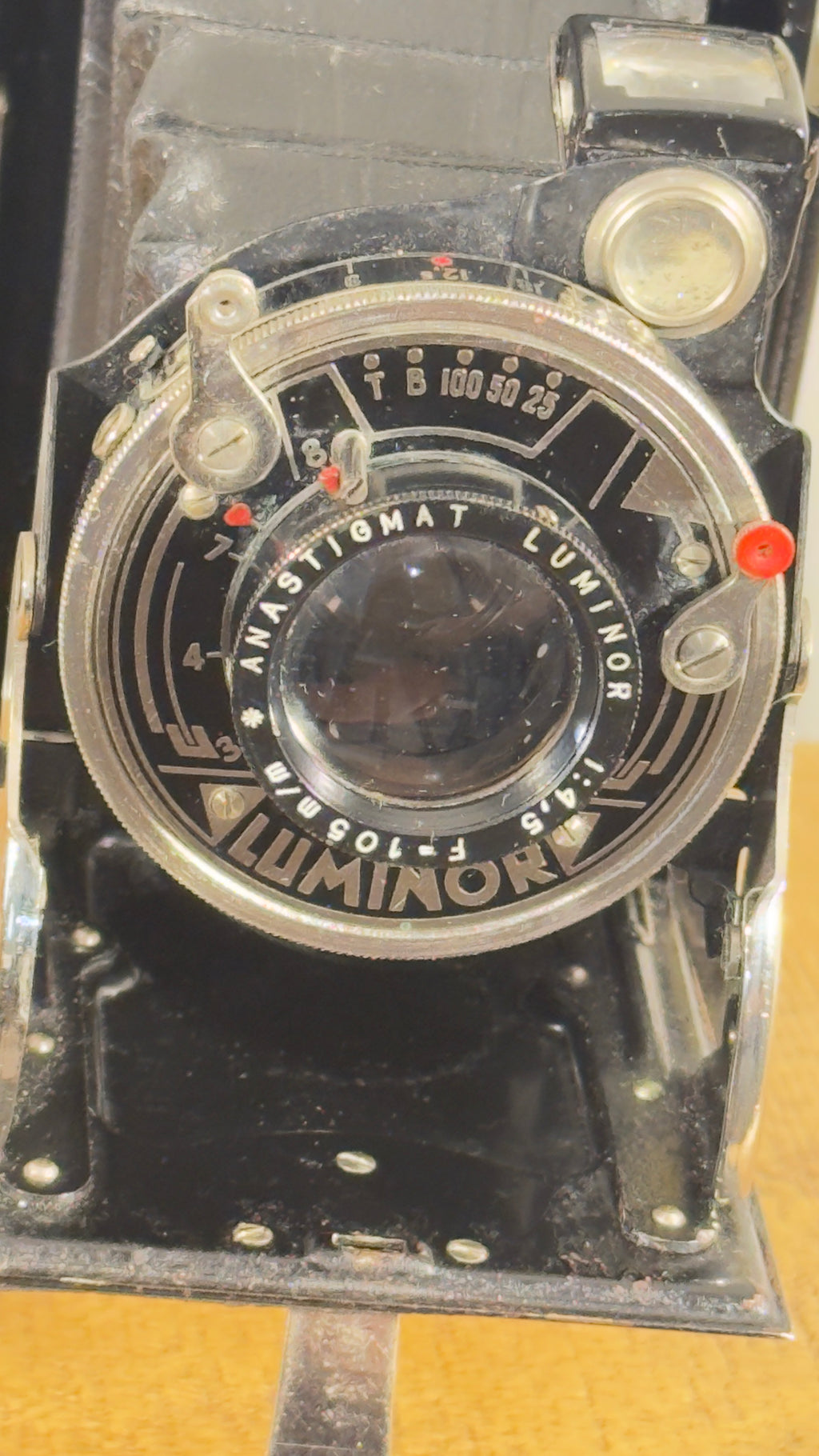 Cámara Antigua Luminor Manufrance c.1930 Funcionando | Cámara Francesa de Fuelle 6x9 Medio Formato 120