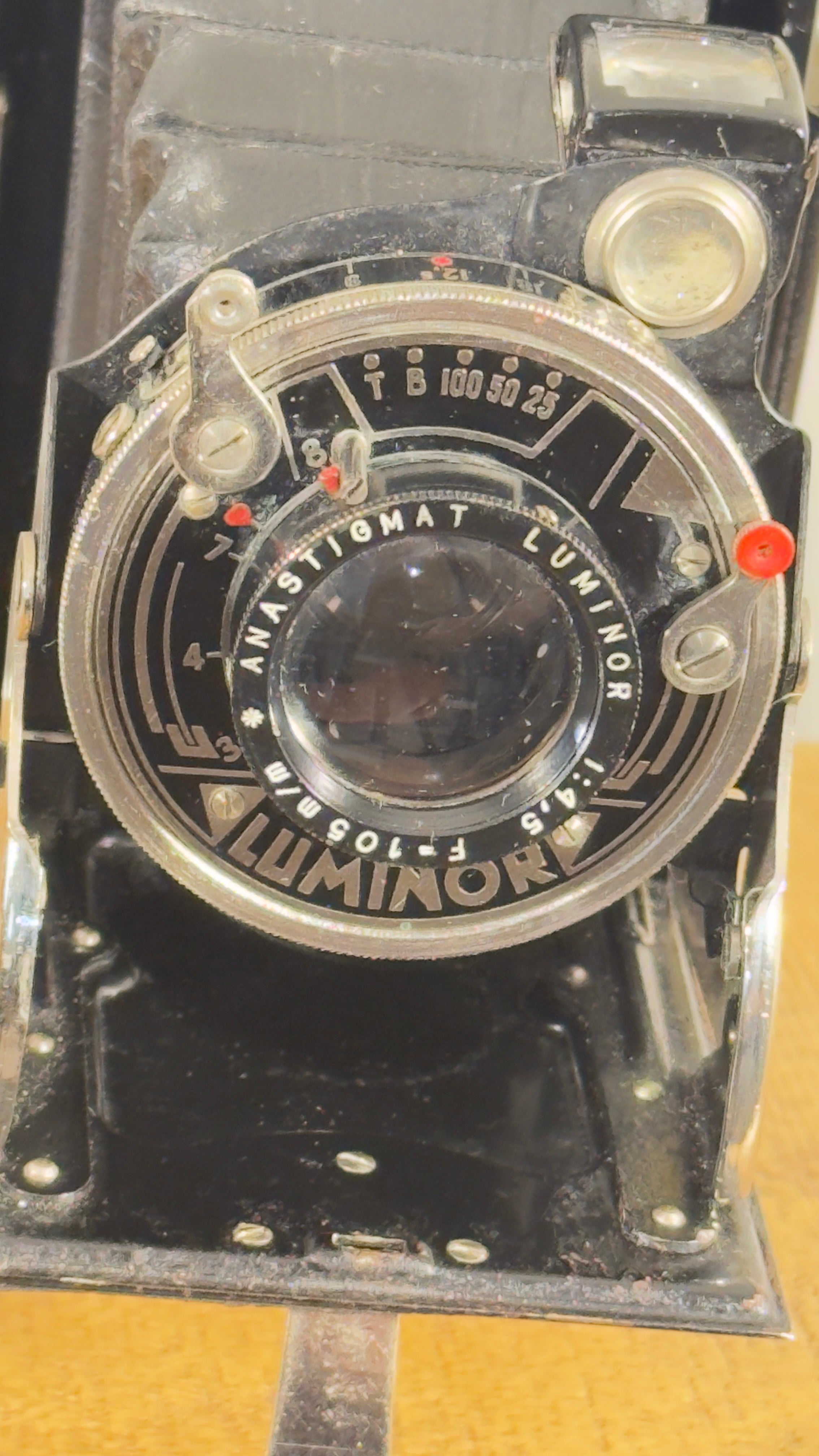 Cámara Antigua Luminor Manufrance c.1930 Funcionando | Cámara Francesa de Fuelle 6x9 Medio Formato 120