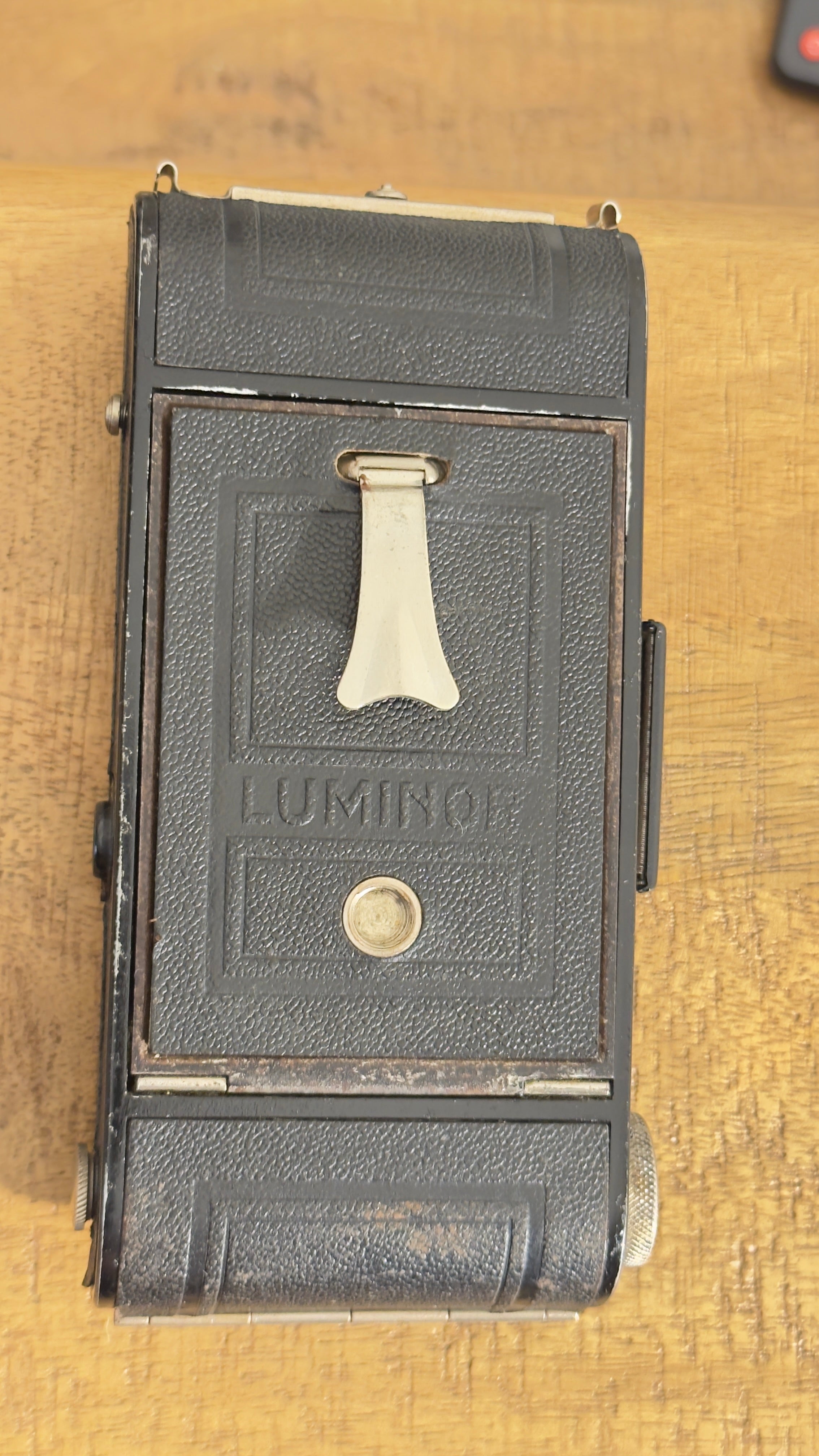 Cámara Antigua Luminor Manufrance c.1930 Funcionando | Cámara Francesa de Fuelle 6x9 Medio Formato 120