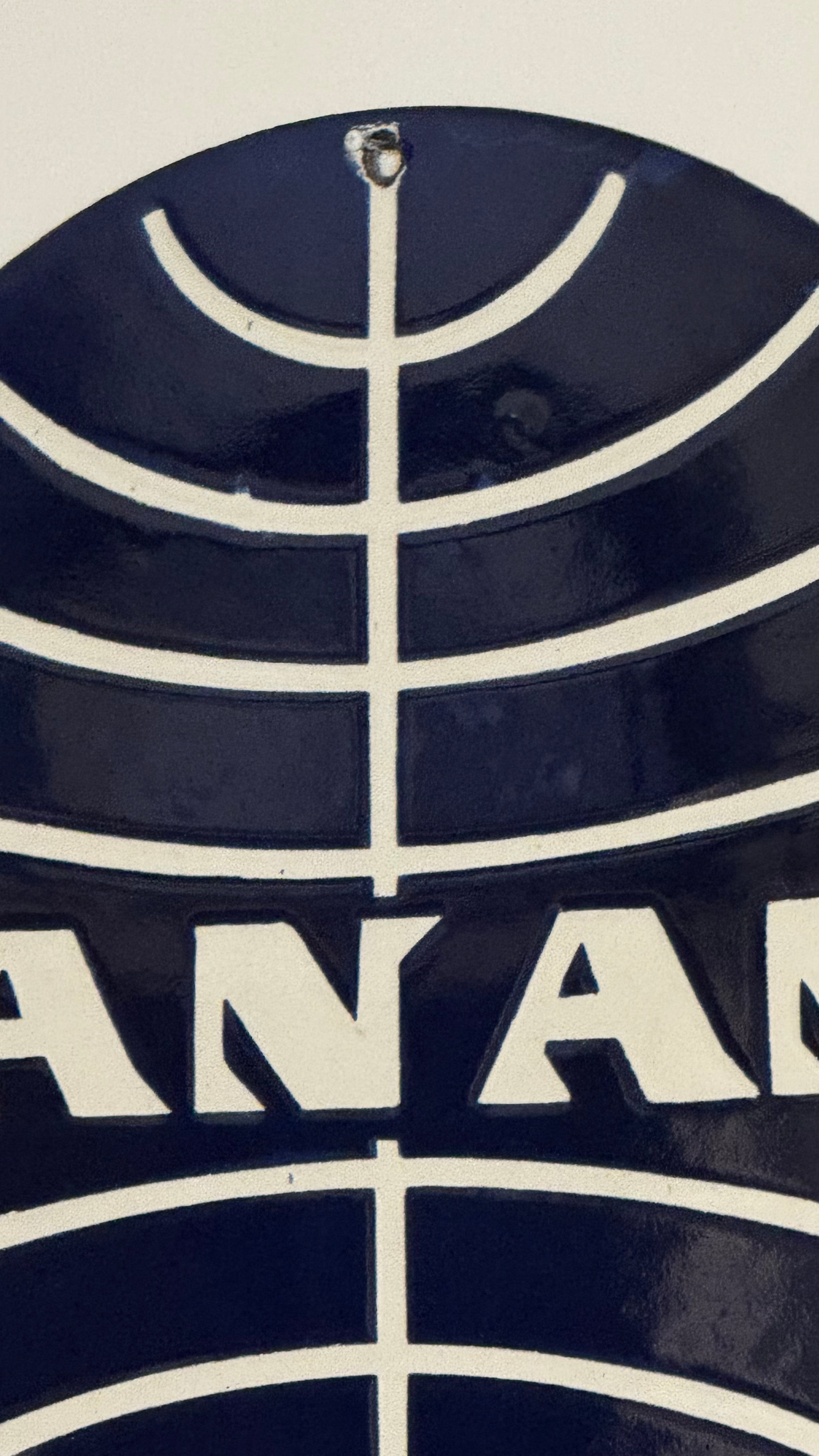 Placa Esmaltada PAN AM Vintage | Cartel Publicitario Original de Pan American Airways | Decoración Retro Aeronáutica
