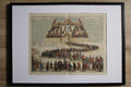 Engraving of the Scottish Parliament - Atlas Historique by Abraham Châtelain. 1708