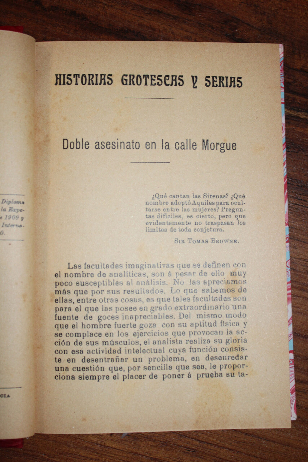 "Historias Grotescas y Serias" de Edgar Allan Poe (Edición 1910)