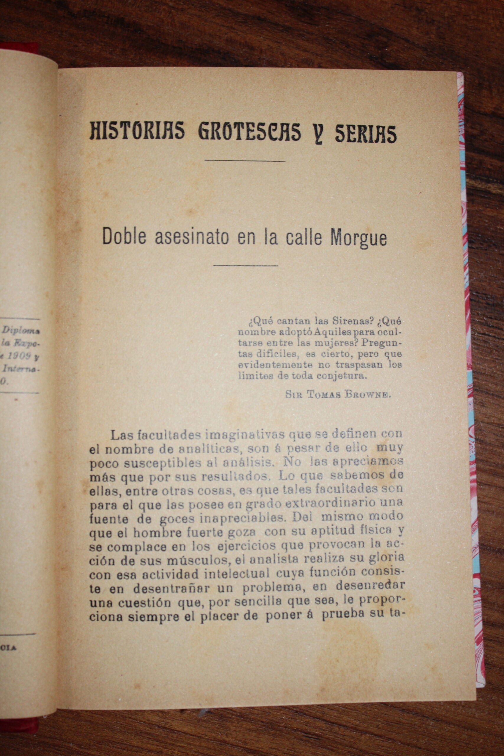 "Historias Grotescas y Serias" de Edgar Allan Poe (Edición 1910)