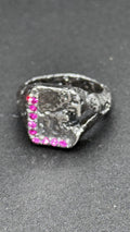John Roberts Ring with 9 Rubies | Handmade Sterling Silver Ring – Santiago Prada