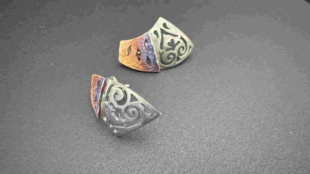 Pendientes Neoclásicos - Plata Oxidada de Elisenda de Haro