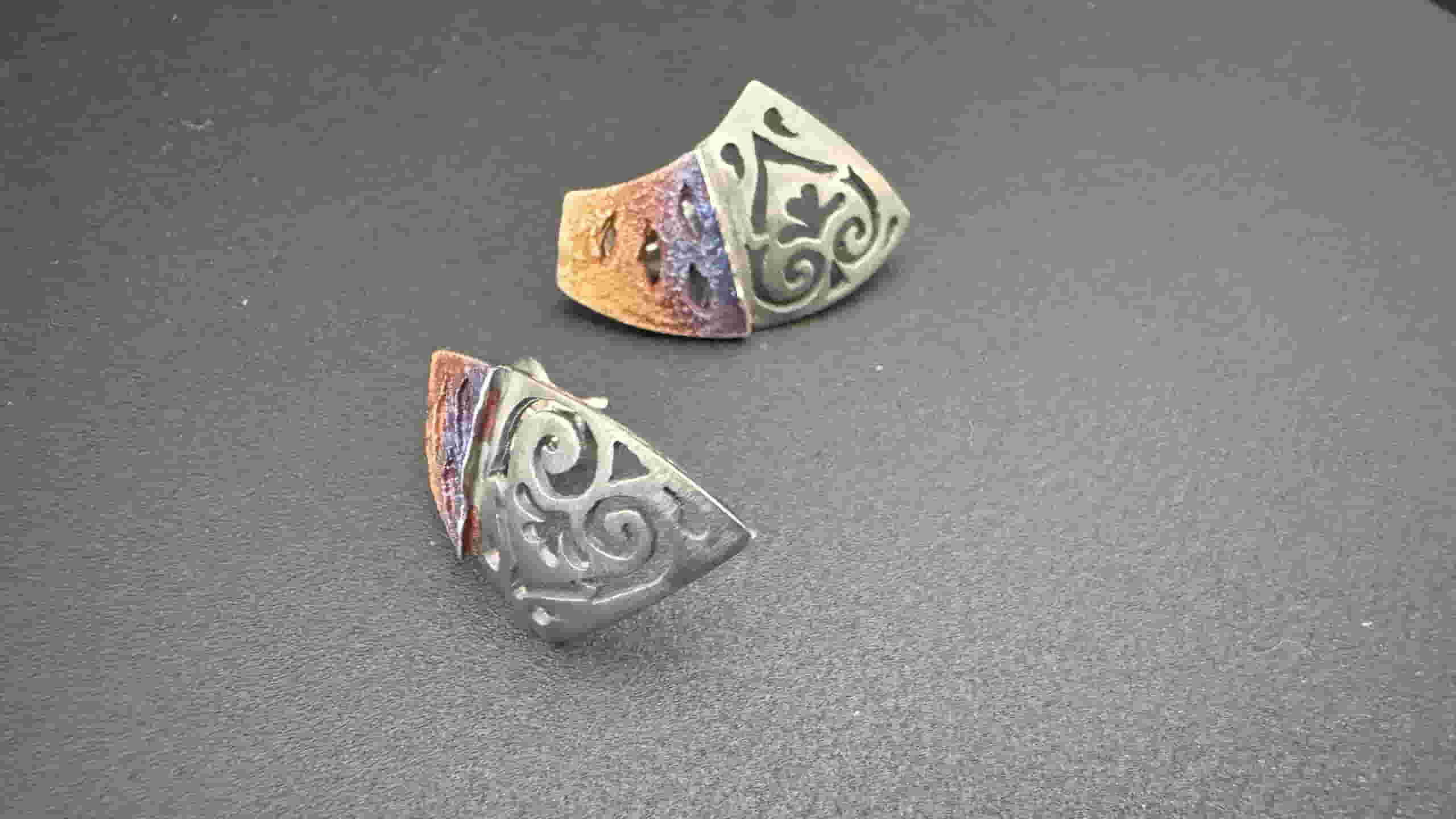 Pendientes Neoclásicos - Plata Oxidada de Elisenda de Haro