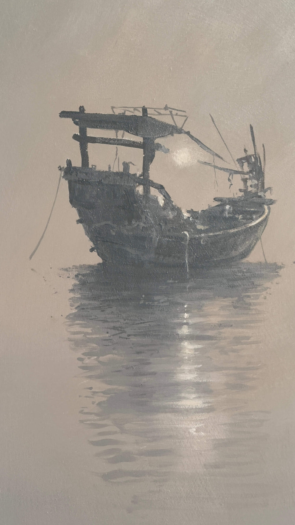 Boat XX – Original painting by Juan José Vicente
