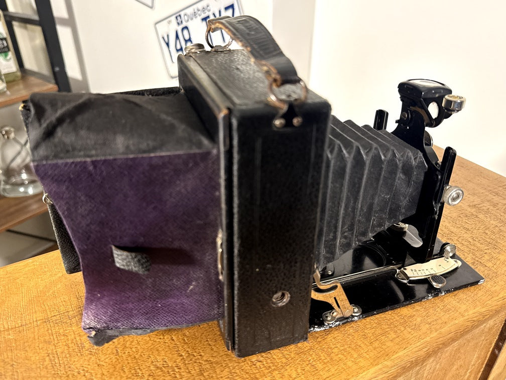 Cámara fotográfica antigua ICA Corrida 156 Novar Anastigmat 135mm – Dresde, Alemania 1915–1925