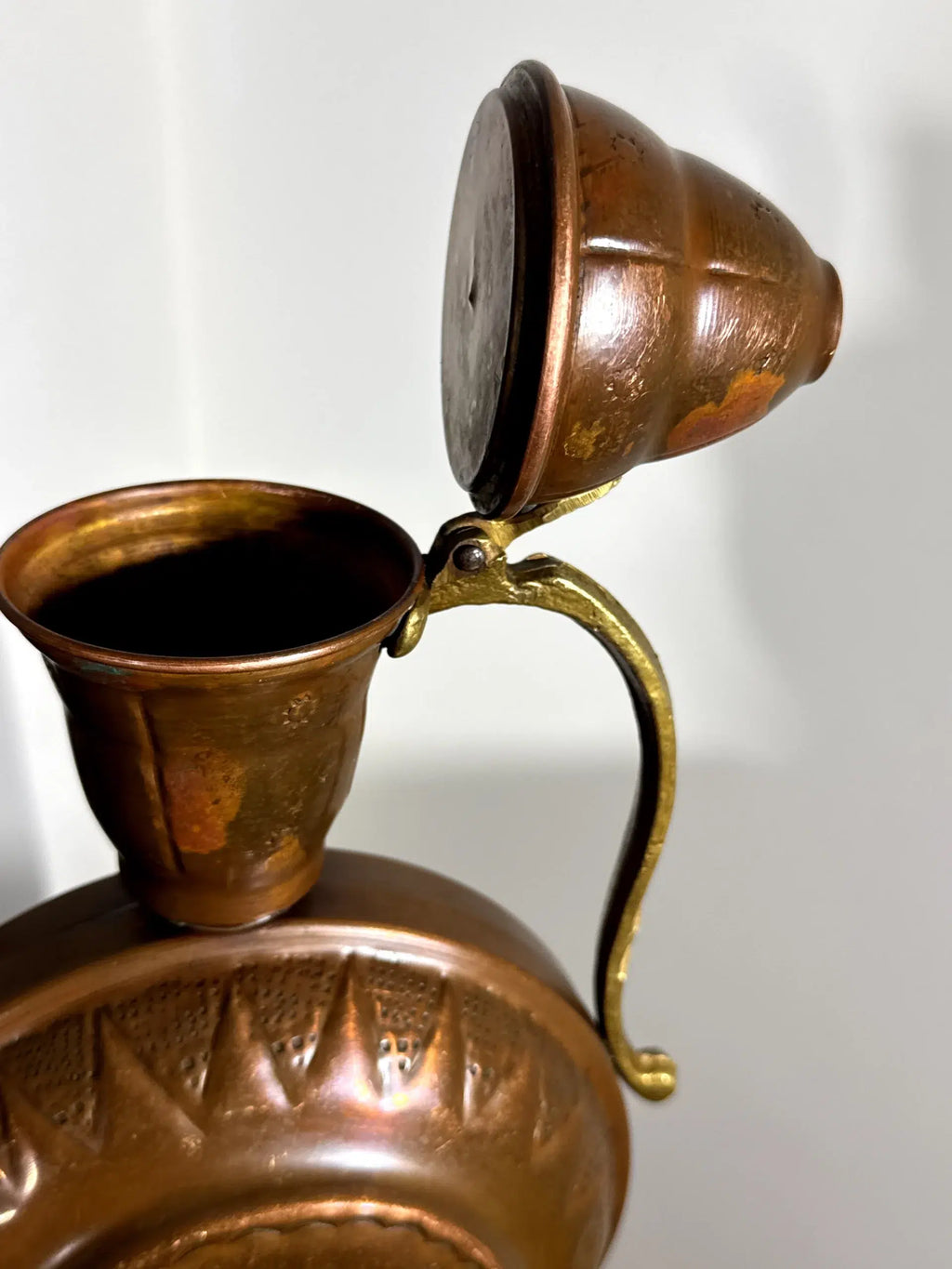 Tunisian Copper Teapot (Moringa) – Islamic Oriental Style, c. 1940-1950