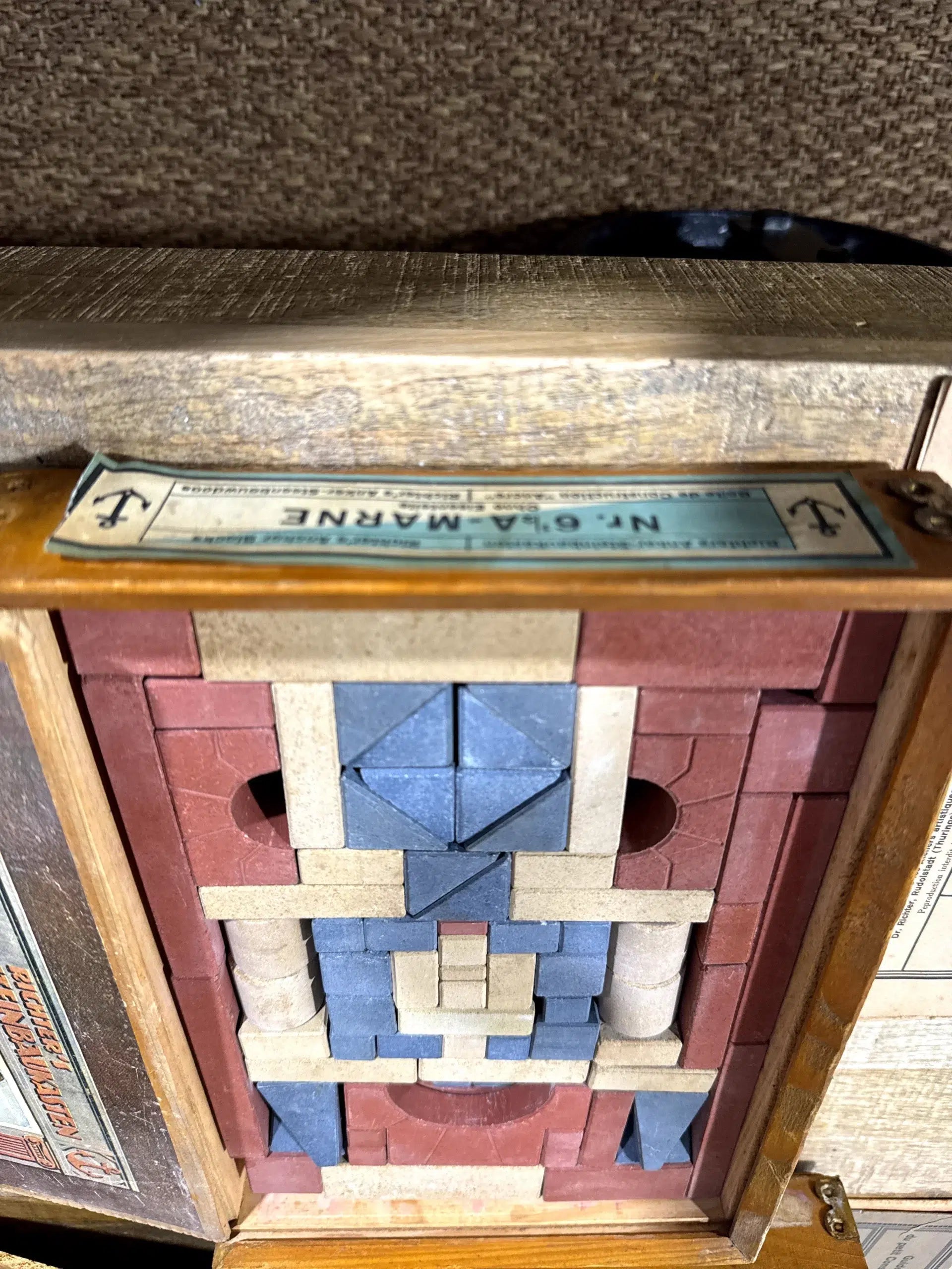 Richter Anchor Nº 6½ “Marne” – Juego alemán de construcción arquitectónica (c.1900‑1925)