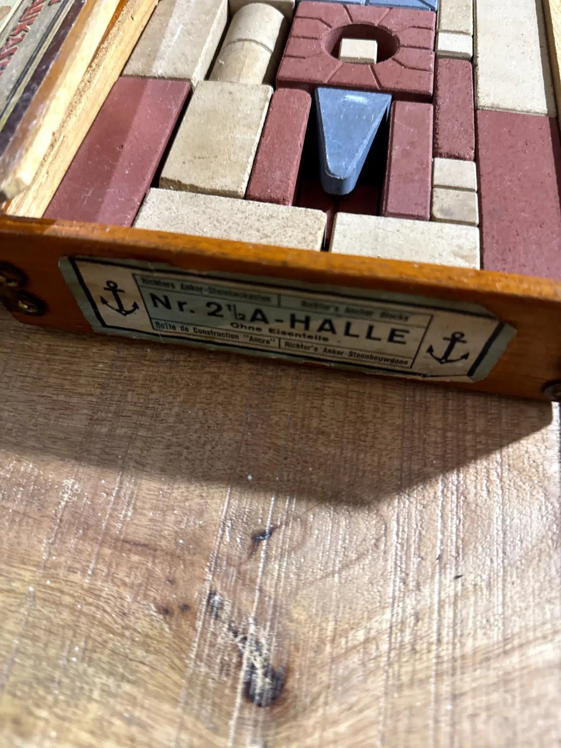 Richter Anchor Nº 2½ “Halle” – Juego histórico de arquitectura en bloques (c.1900‑1925)