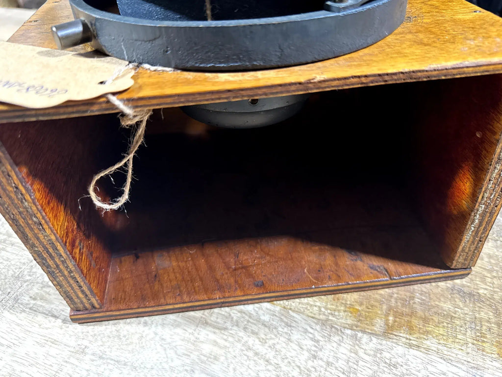 Antique Nautical Compass E.S. Ritchie & Sons Boston c.1900 - U.S. Navy Gimbaled Marine Compass with Wooden Base