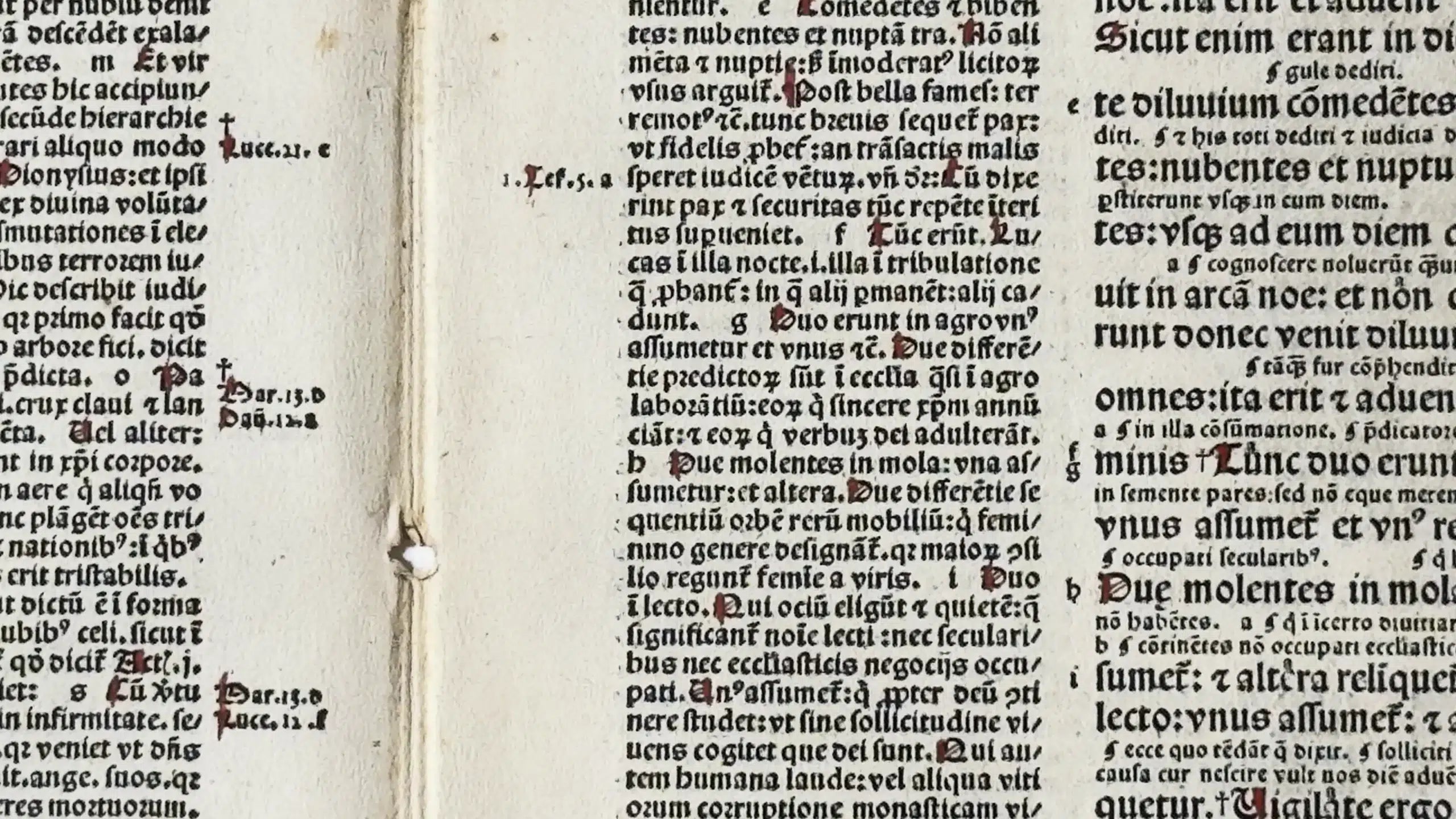 Hoja de Biblia Incunable de 1498 Nicolás de Lyra – Basilea Siglo XV