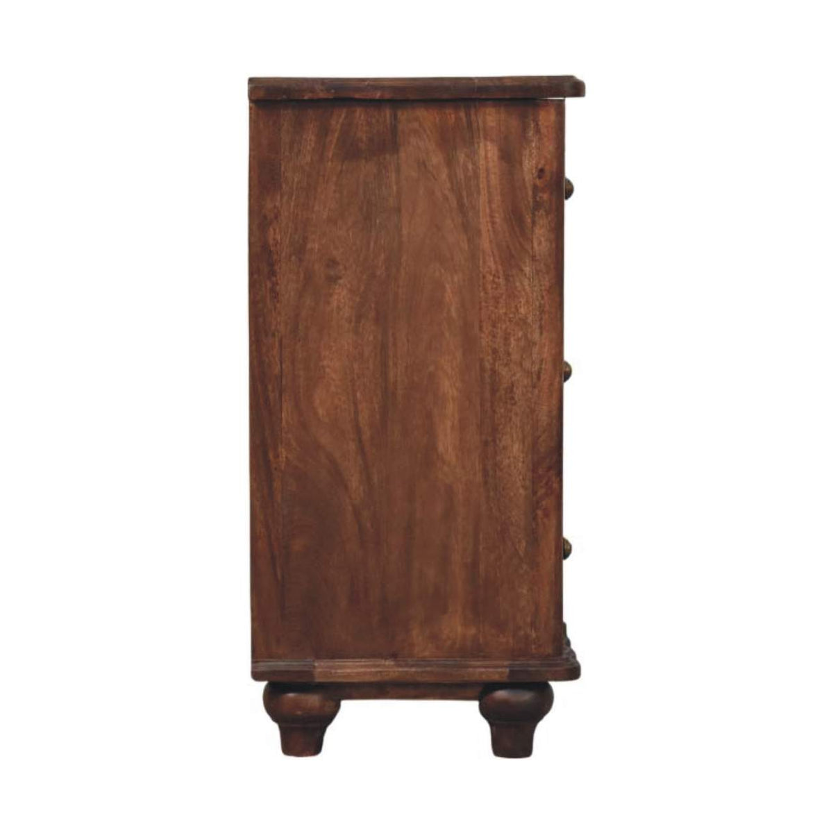 Cómoda Lume de madera maciza de mango – Elegancia en almendra tostada
