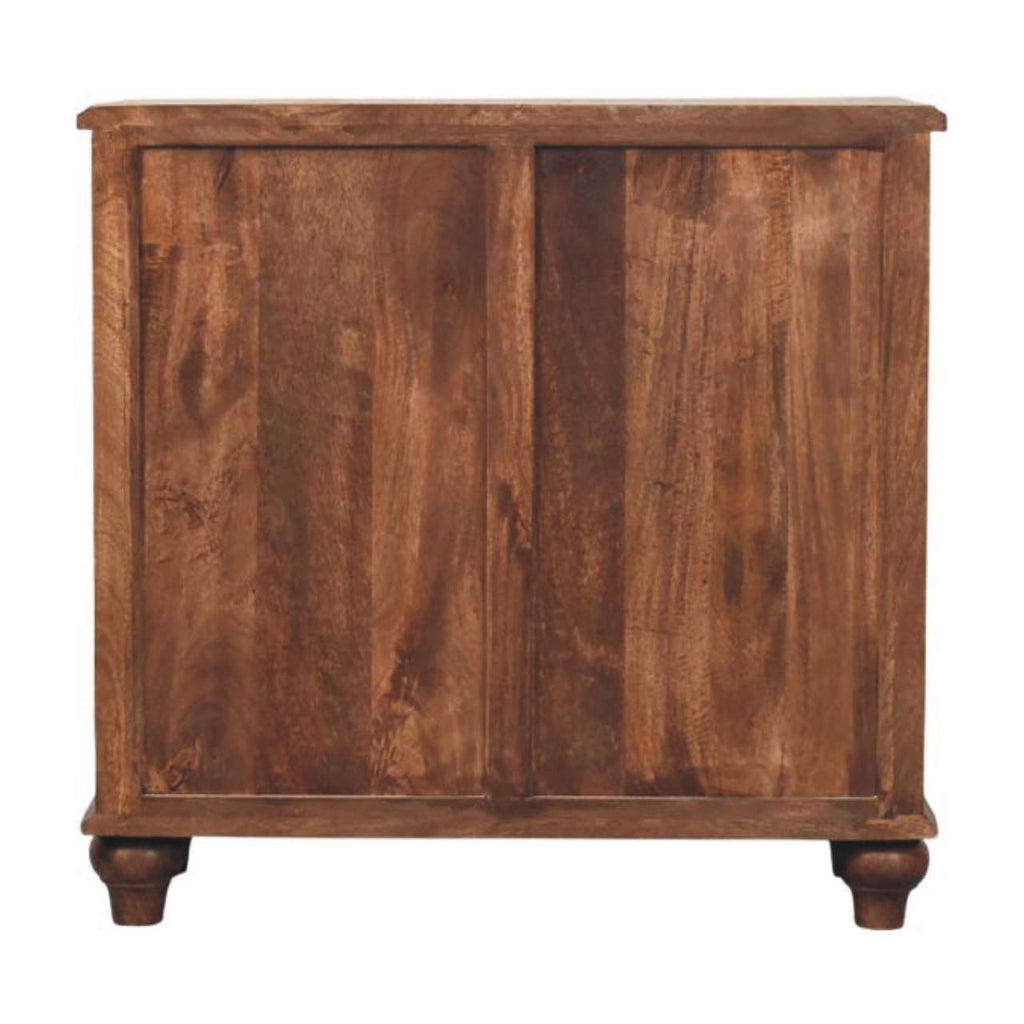 Cómoda Lume de madera maciza de mango – Elegancia en almendra tostada