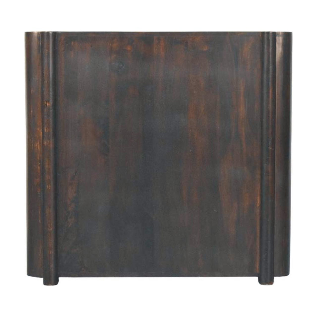Cómoda Havana Weave de madera maciza de mango y ratán — 3 cajones