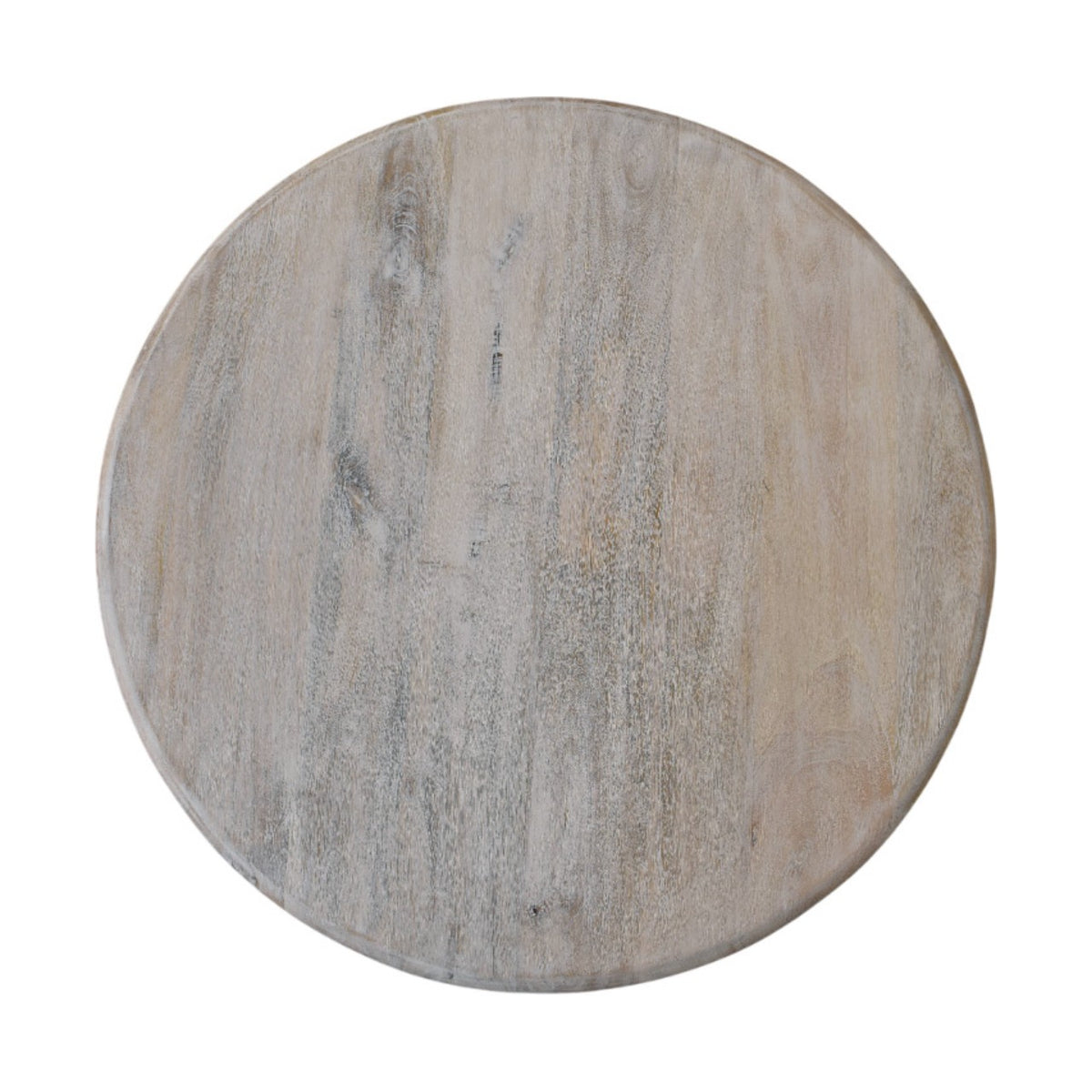 Mesa de centro Marcellus de madera maciza de mango – Patas torneadas y acabado roble salado