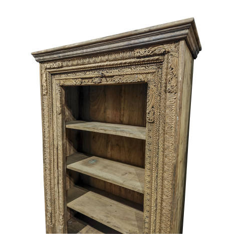 Estanteria Vintage de Teca natural Tallada a Mano