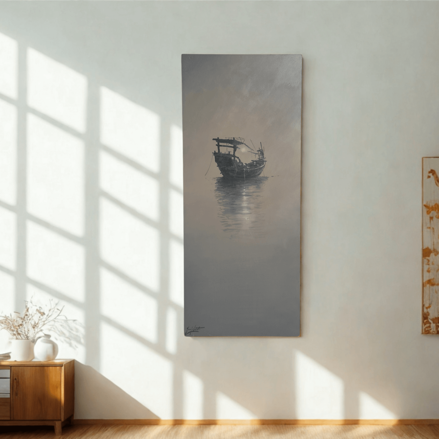 Boat XX – Pintura original de Juan José Vicente
