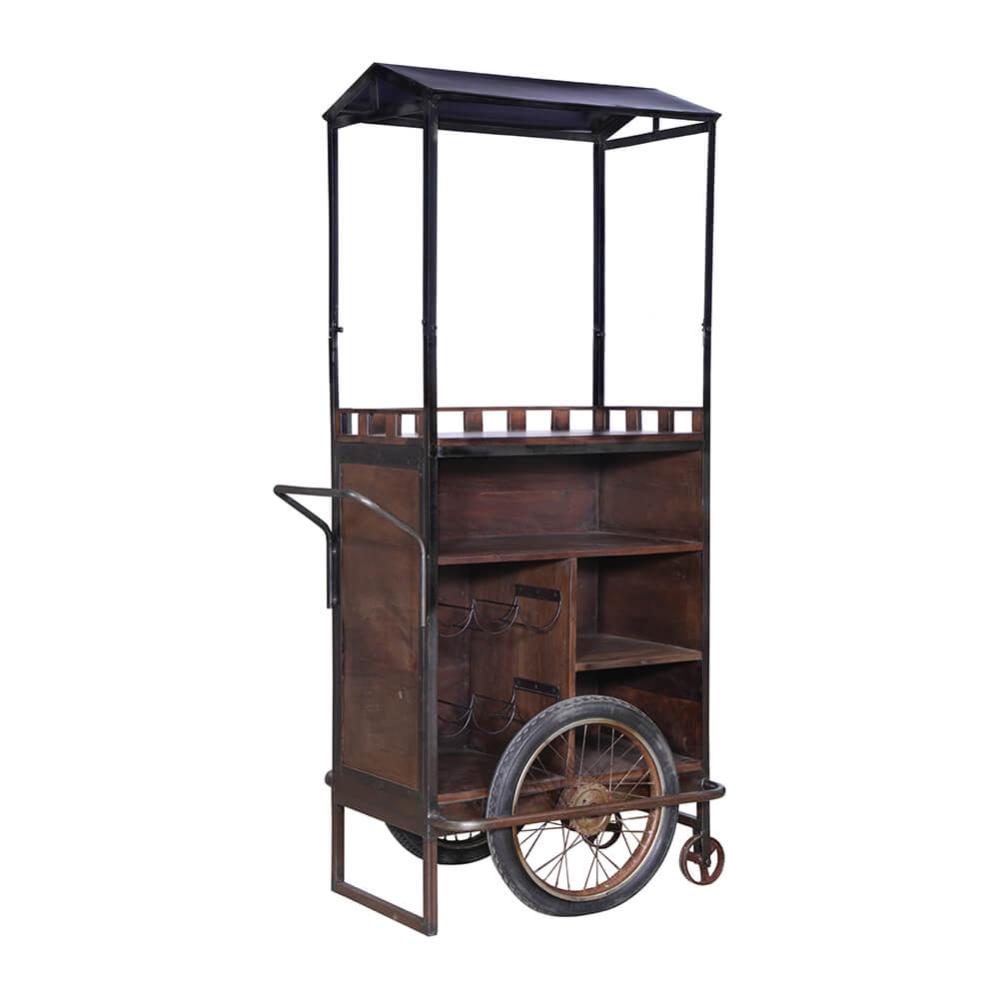 Mauritius Bar Cart with Wheels