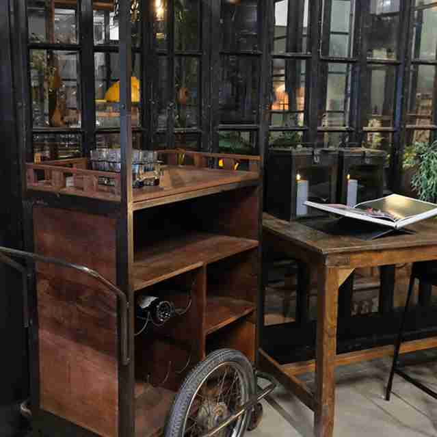 Mauritius Bar Cart with Wheels