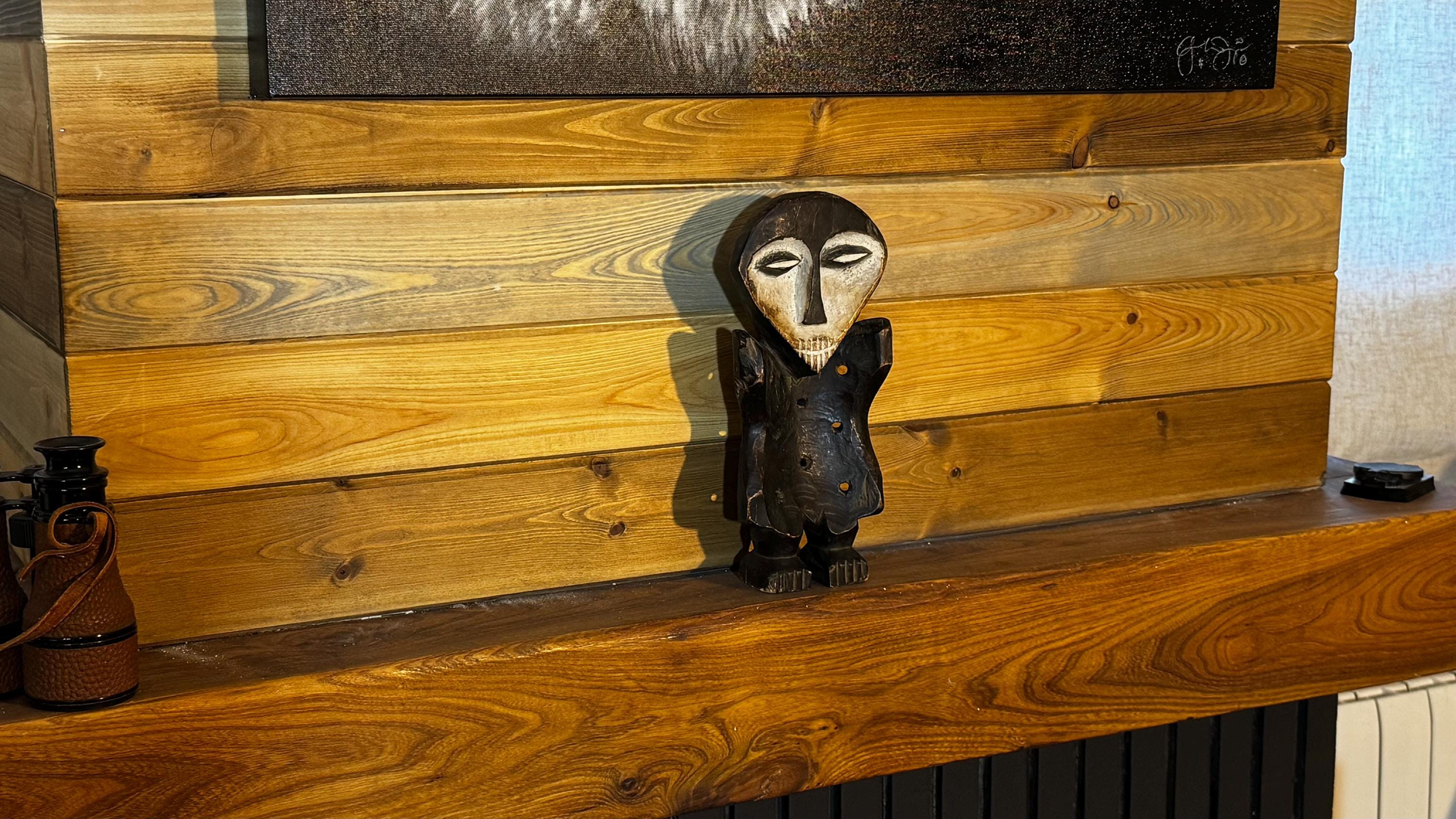 Estatua Lega Bwami Auténtica | Escultura Africana del Congo Tallada a Mano | Arte Étnico en Madera | Pieza de Colección Vintage