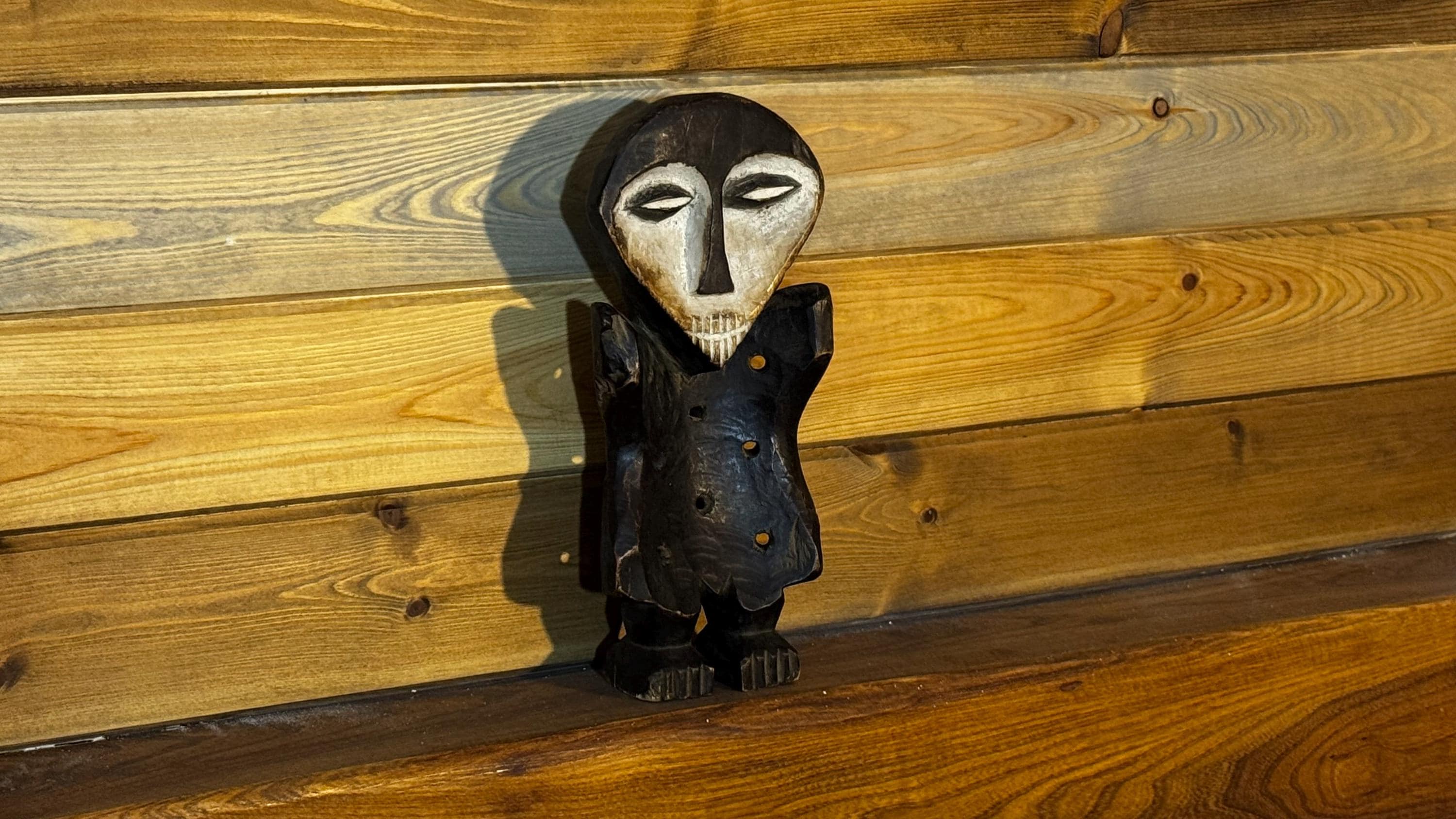Estatua Lega Bwami Auténtica | Escultura Africana del Congo Tallada a Mano | Arte Étnico en Madera | Pieza de Colección Vintage