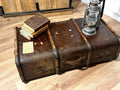 Maleta de Viaje Antigua Casa Piter Madrid | Baúl Original c.1900 | Steamer Trunk Español | Mesa de Centro Vintage | Antigüedad