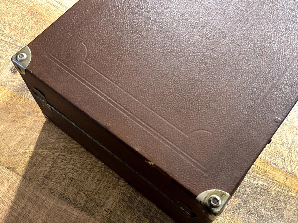 Gramófono Portátil Columbia Viva-tonal Nº 202 | Gramola Antigua Inglesa c.1930 | Reproductor 78 RPM de Cuerda | Made in England