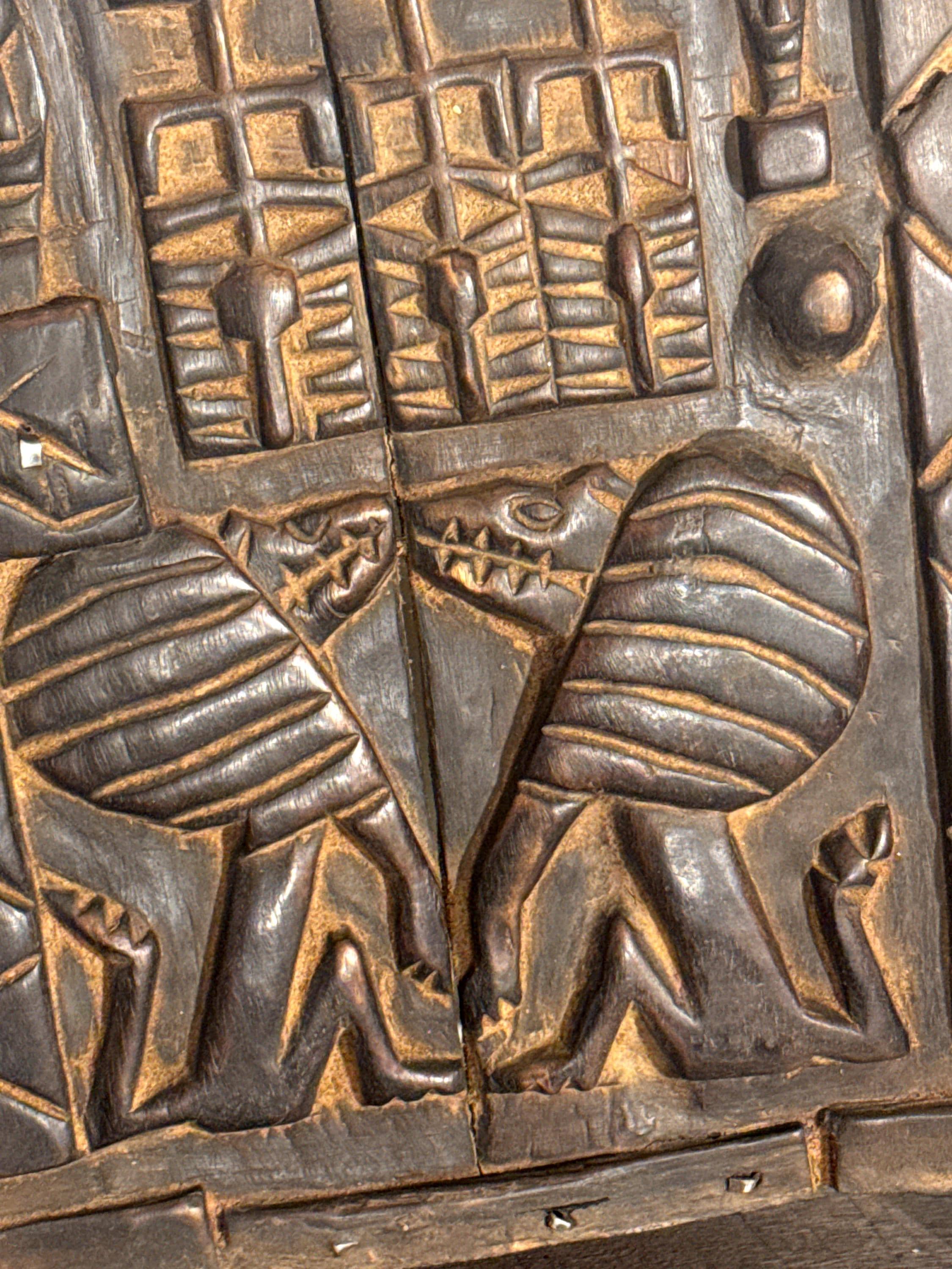 Puerta Dogón de Mali | Arte Africano en Madera Tallada | Escultura Tribal de Pared | Dogon Wall Art | Decoración Étnica Africana
